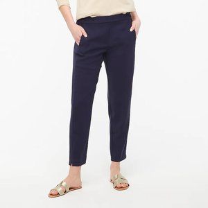 NWOT J.Crew Jamie Jogger Pant Navy Size 8 Elastic